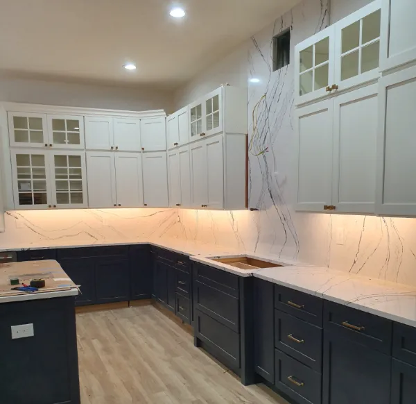 New construction kitchen